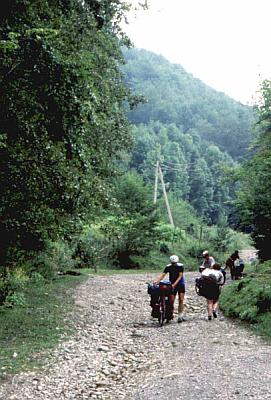 Hauptstrasse in der Ukraine